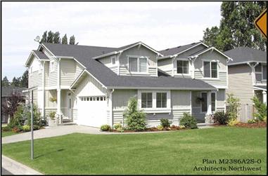3-Bedroom, 2387 Sq Ft Multi-Level House Plan - 115-1091 - Front Exterior