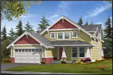 3-Bedroom, 2377 Sq Ft Ranch House Plan - 115-1092 - Front Exterior