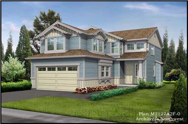 3-Bedroom, 2127 Sq Ft Traditional House Plan - 115-1148 - Front Exterior