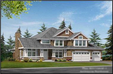 4-Bedroom, 3715 Sq Ft Ranch House Plan - 115-1164 - Front Exterior