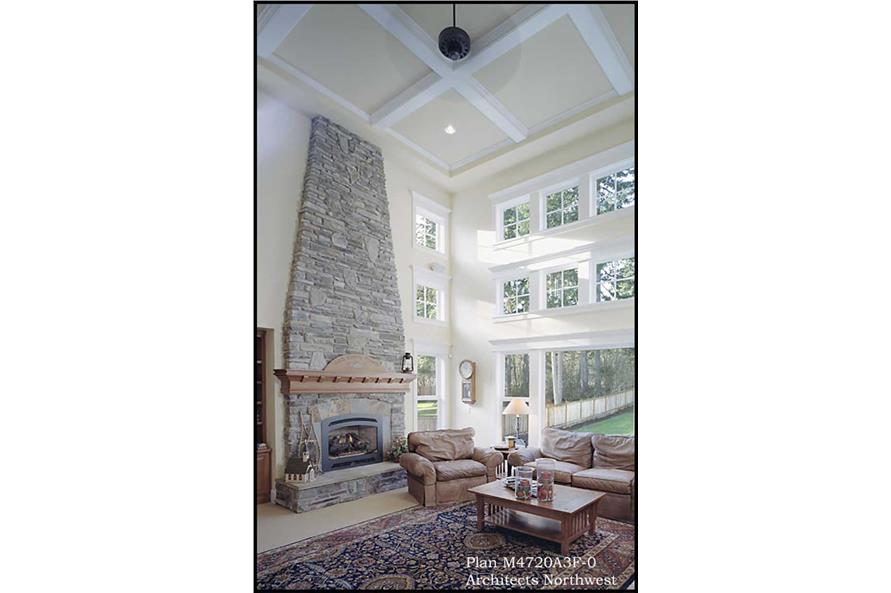 Great Room: Fireplace of this 4-Bedroom,4720 Sq Ft Plan -115-1187