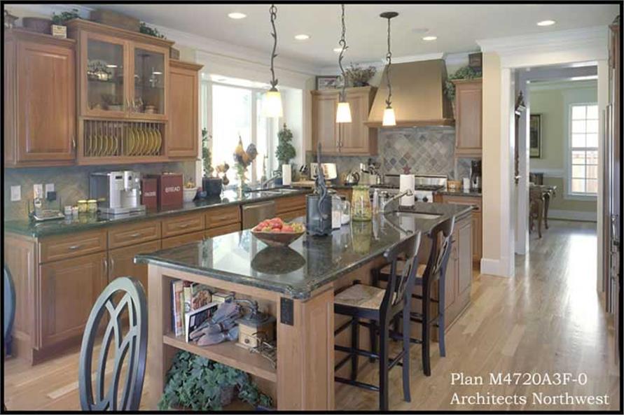 115-1187: Home Interior Photograph-Kitchen: Kitchen Island