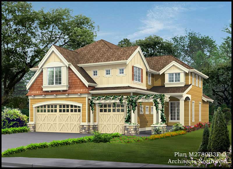 Left Side View of this 4-Bedroom, 2805 Sq Ft Plan - 115-1230