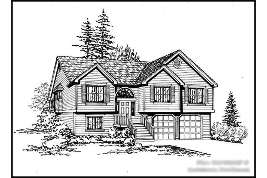 5-Bedroom, 2544 Sq Ft Ranch House Plan - 115-1236 - Front Exterior
