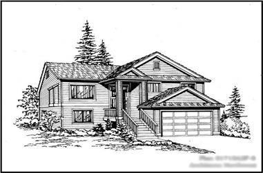 5-Bedroom, 1715 Sq Ft Ranch House Plan - 115-1242 - Front Exterior