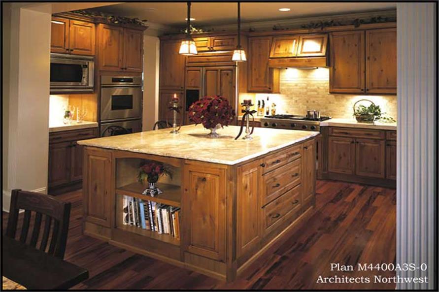 115-1256: Home Interior Photograph-Kitchen: Kitchen Island