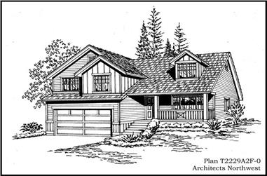 4-Bedroom, 2229 Sq Ft Ranch Home Plan - 115-1262 - Main Exterior