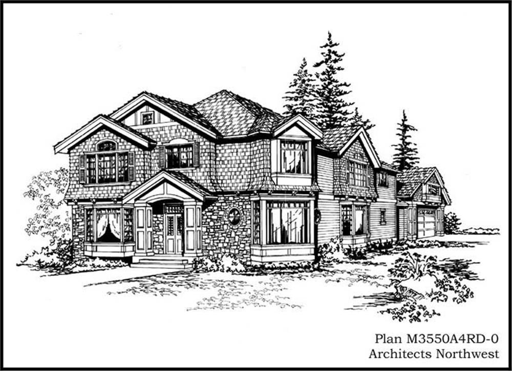 Front elevation of Country home (ThePlanCollection: House Plan #115-1334)