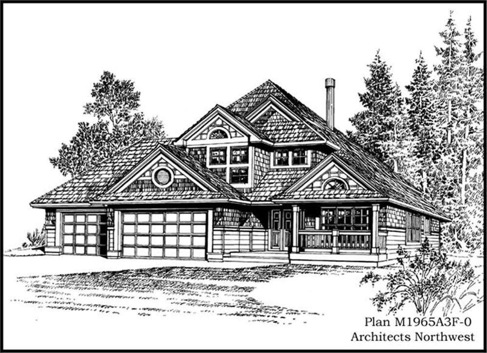 Country home (ThePlanCollection: Plan #115-1357)