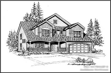 4-Bedroom, 1784 Sq Ft Ranch House Plan - 115-1358 - Front Exterior