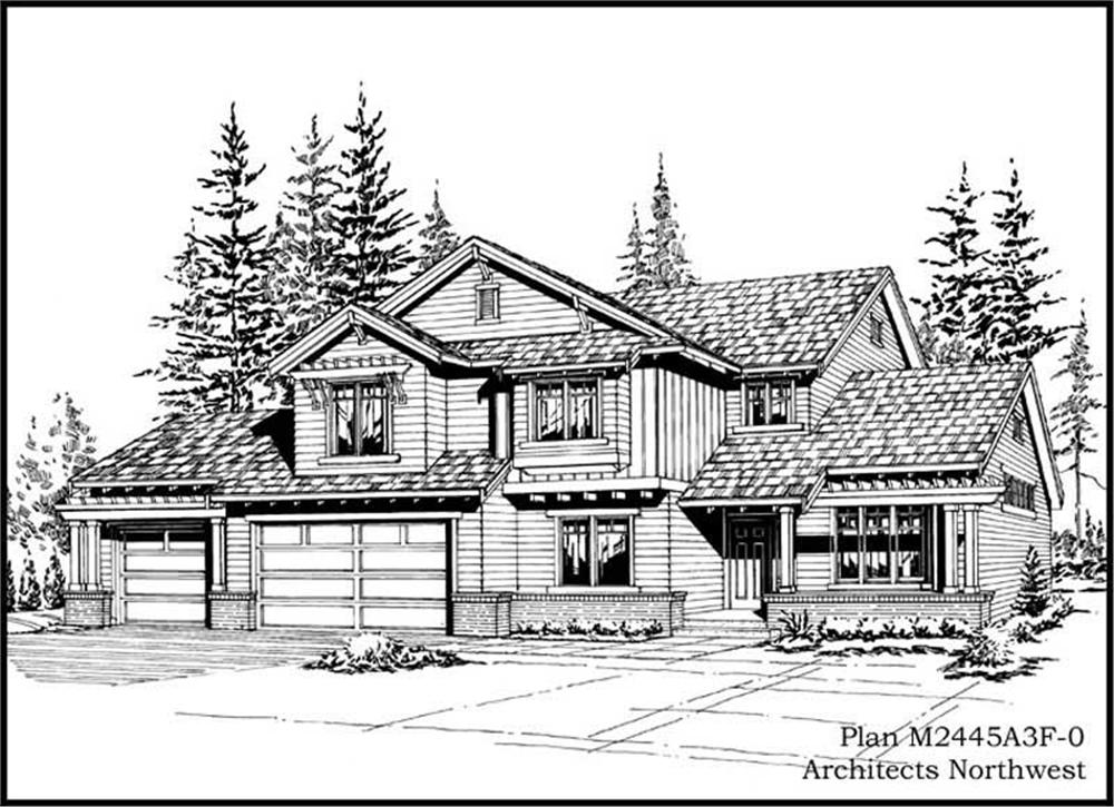 Front elevation of Traditional home (ThePlanCollection: House Plan #115-1383)