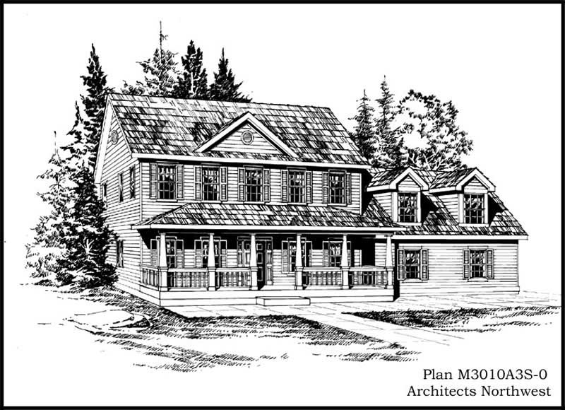 Front View of this 3-Bedroom, 3010 Sq Ft Plan - 115-1387