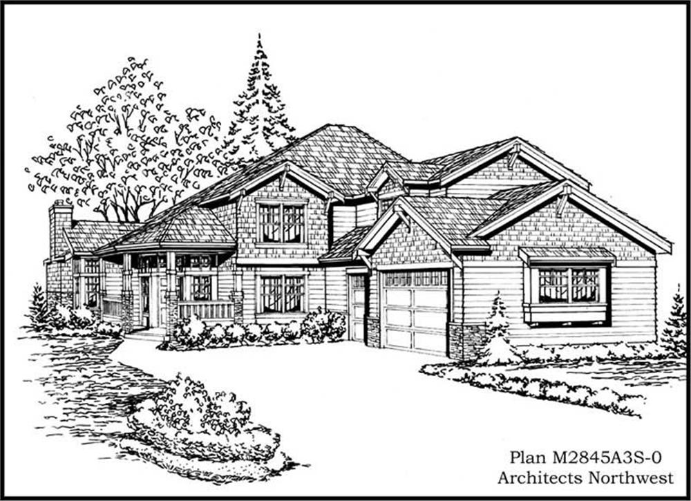 Country home (ThePlanCollection: Plan #115-1422)