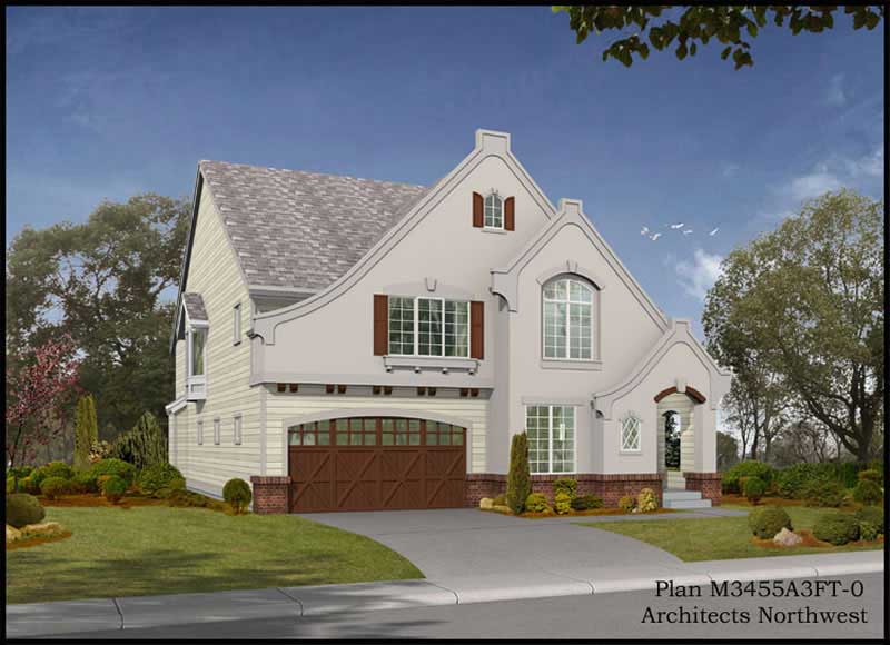 Front View of this 4-Bedroom, 3480 Sq Ft Plan - 115-1426