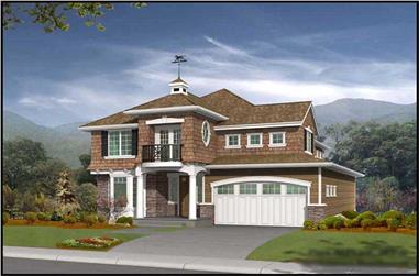 3-Bedroom, 2673 Sq Ft Cape Cod House Plan - 115-1433 - Front Exterior