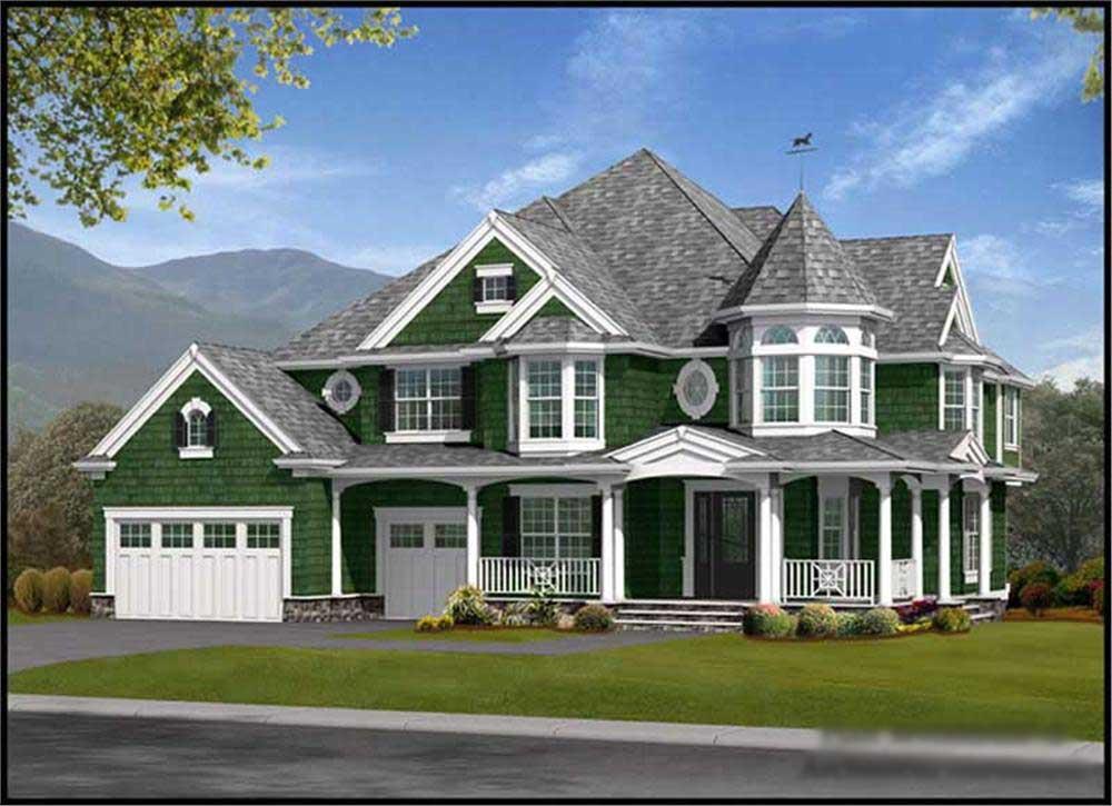Home Plans color rendering.