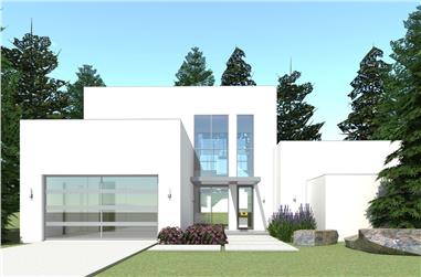 3-Bedroom, 2459 Sq Ft Modern House - Plan #116-1015 - Front Exterior