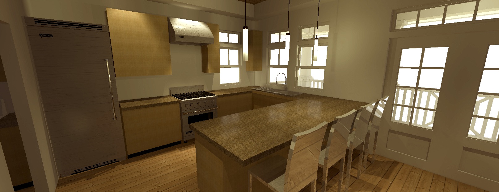 Kitchen of this 3-Bedroom, 1581 Sq Ft Plan - 116-1093