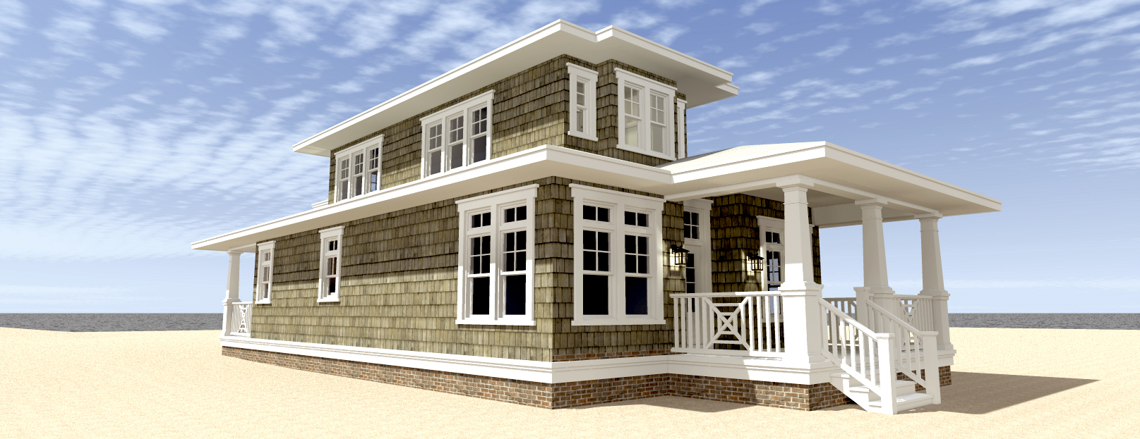 Home Plan Left Elevation of this 3-Bedroom,1581 Sq Ft Plan -116-1093