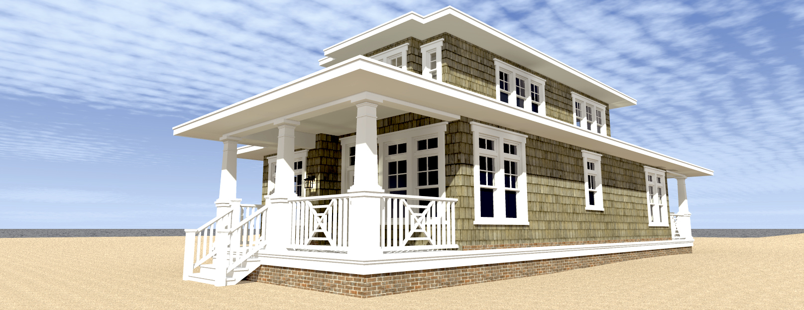 Home Plan Right Elevation of this 3-Bedroom,1581 Sq Ft Plan -116-1093