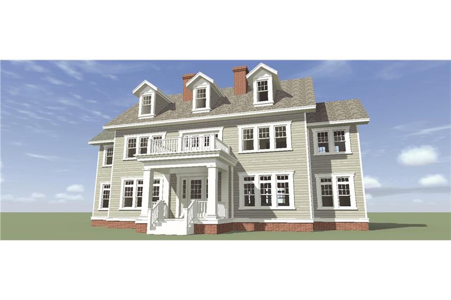 Front View of this 4-Bedroom, 3347 Sq Ft Plan - 116-1099