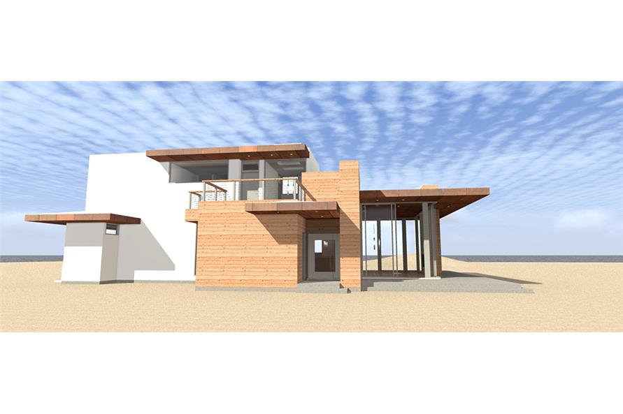 Front View of this 4-Bedroom, 2490 Sq Ft Plan - 116-1104