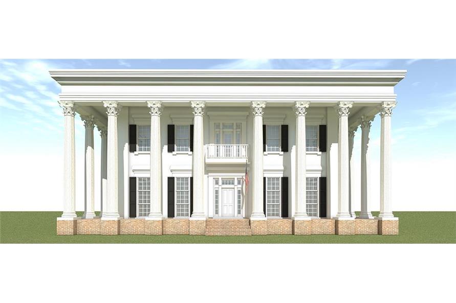 Front View of this 3-Bedroom, 4500 Sq Ft Plan - 116-1112
