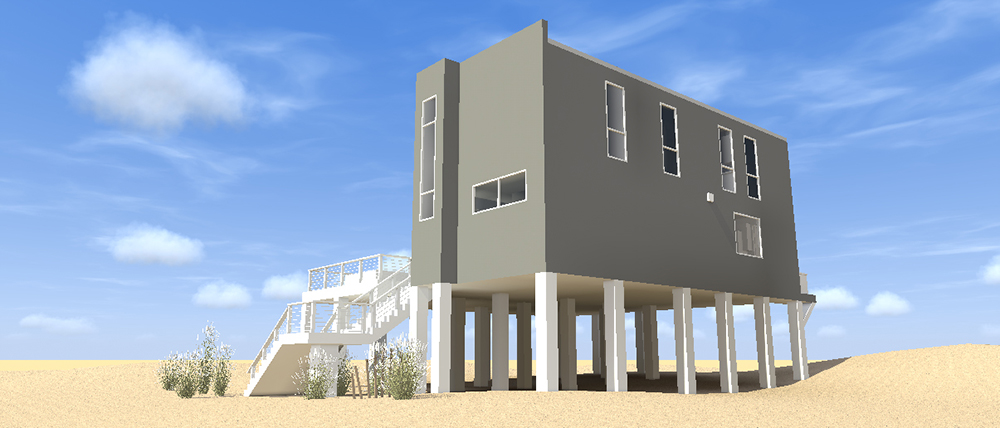 Rear View of this 4-Bedroom, 2592 Sq Ft Plan - 116-1120