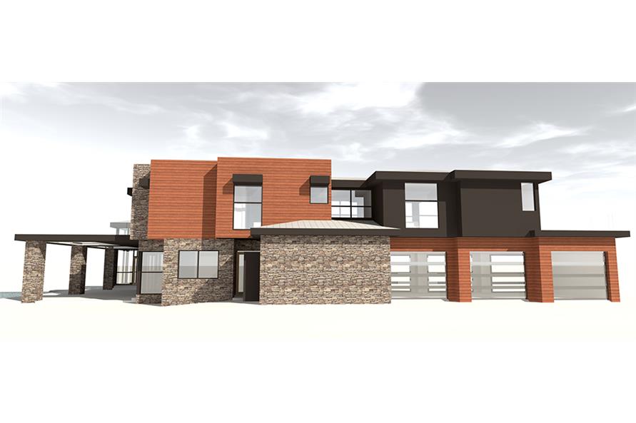 Front View of this 5-Bedroom, 5165 Sq Ft Plan - 116-1124