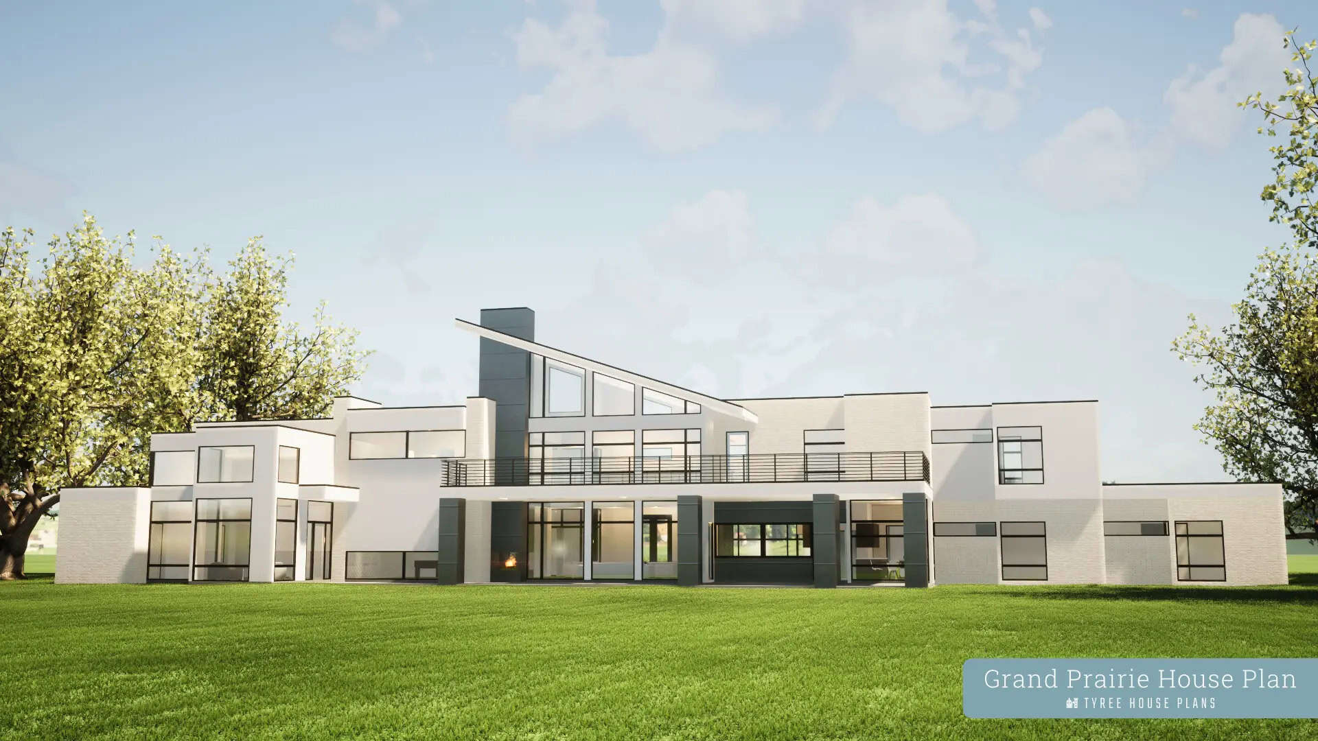 Rear View of this 7-Bedroom,12459 Sq Ft Plan -116-1130