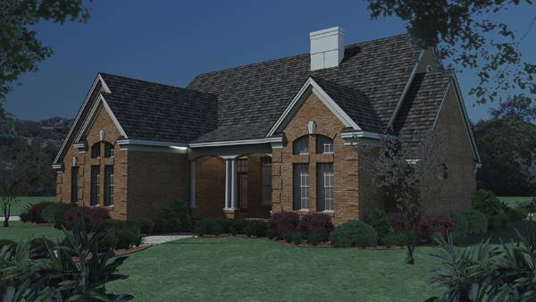 Front View of this 3-Bedroom, 1675 Sq Ft Plan - 117-1018