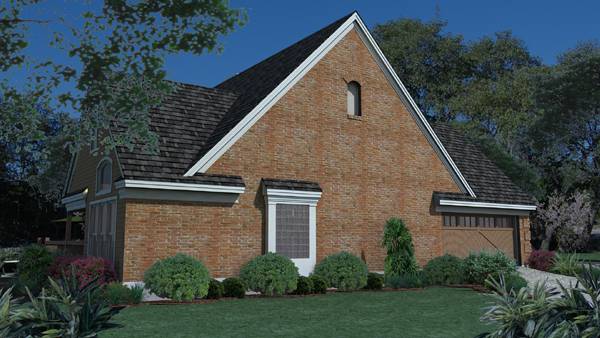 Side View of this 3-Bedroom, 1675 Sq Ft Plan - 117-1018