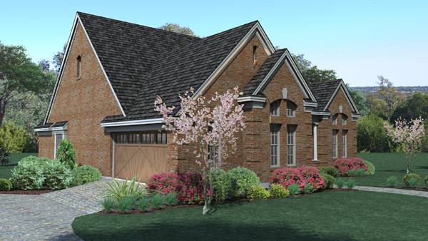 Left Side View of this 3-Bedroom, 1675 Sq Ft Plan - 117-1018