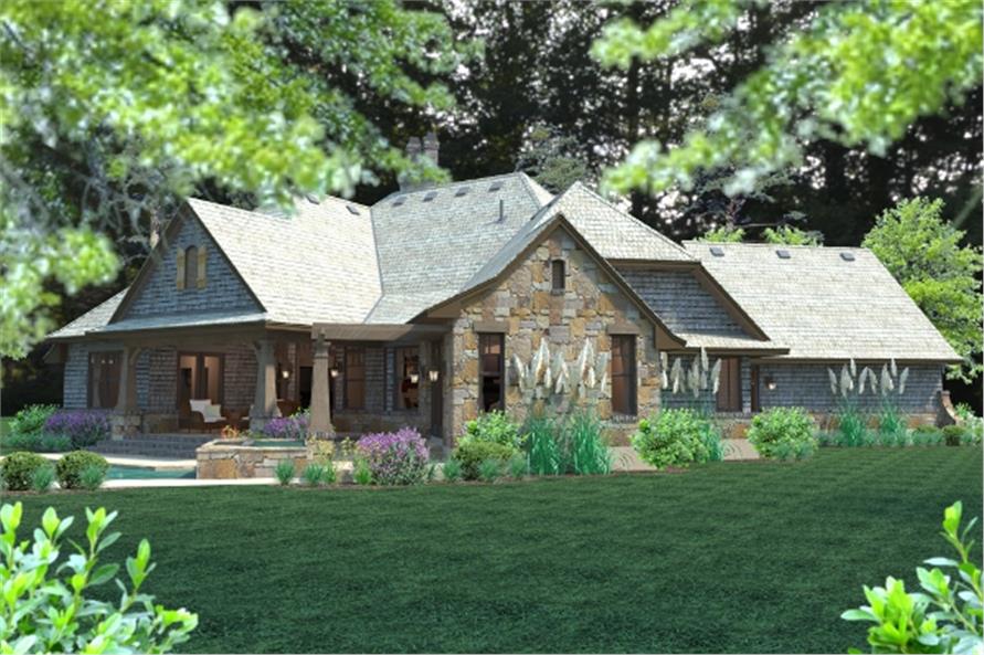 Rear View of this 4-Bedroom, 2482 Sq Ft Plan - 117-1102