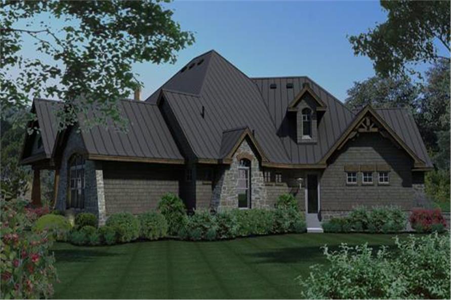 Side View of this 3-Bedroom, 2847 Sq Ft Plan - 117-1103