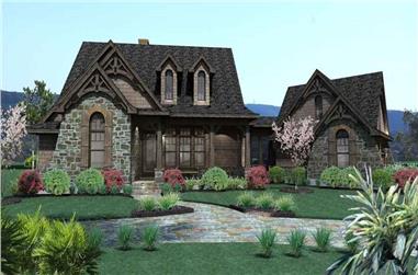 3-Bedroom, 1698 Sq Ft Cottage Home Plan - 117-1105 - Main Exterior