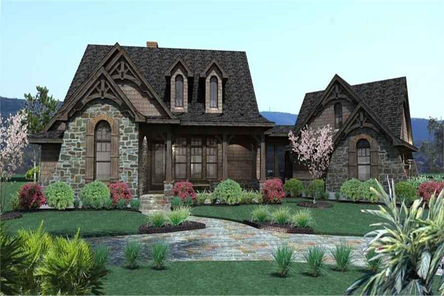 3-Bedroom, 1698 Sq Ft Cottage Home Plan - 117-1105 - Main Exterior