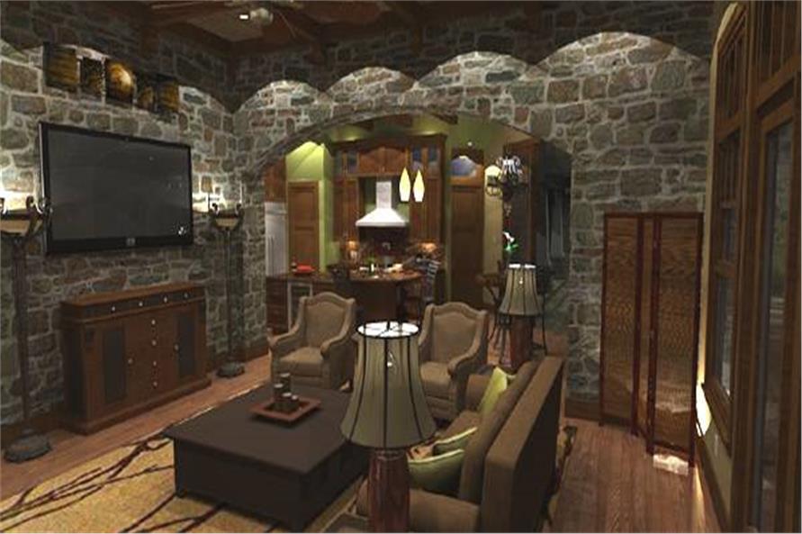 Family Room of this 4-Bedroom,3349 Sq Ft Plan -117-1110