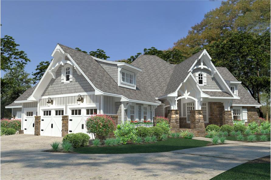 Front View of this 3-Bedroom, 2662 Sq Ft Plan - 117-1126