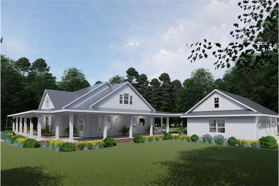 Right Side View of this 3-Bedroom, 2748 Sq Ft Plan - 117-1127
