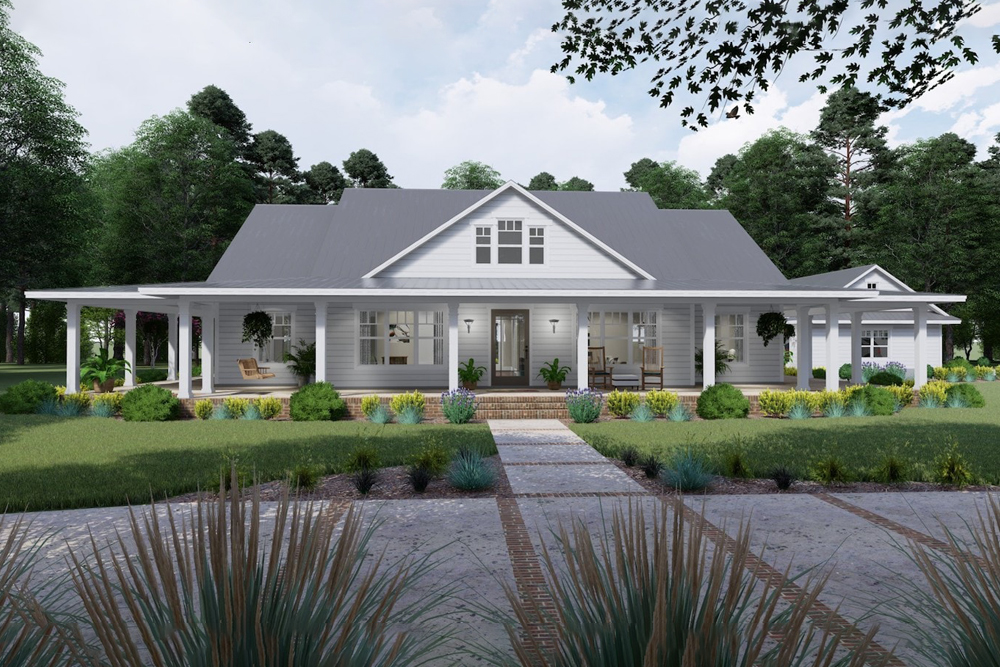 Front View of this 3-Bedroom, 2748 Sq Ft Plan - 117-1127