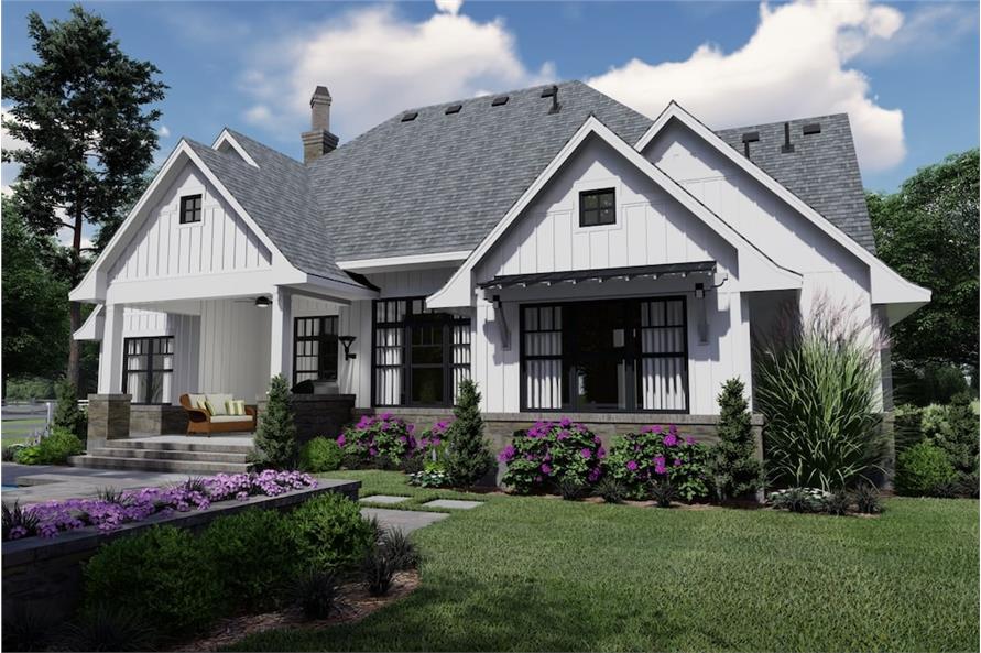 Rear View of this 4-Bedroom,2191 Sq Ft Plan -2191