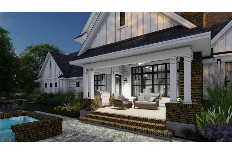 Rear View of this 4-Bedroom,2829 Sq Ft Plan -2829