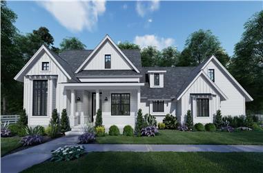 3-Bedroom, 1486 Sq Ft Country House - Plan #117-1140 - Front Exterior
