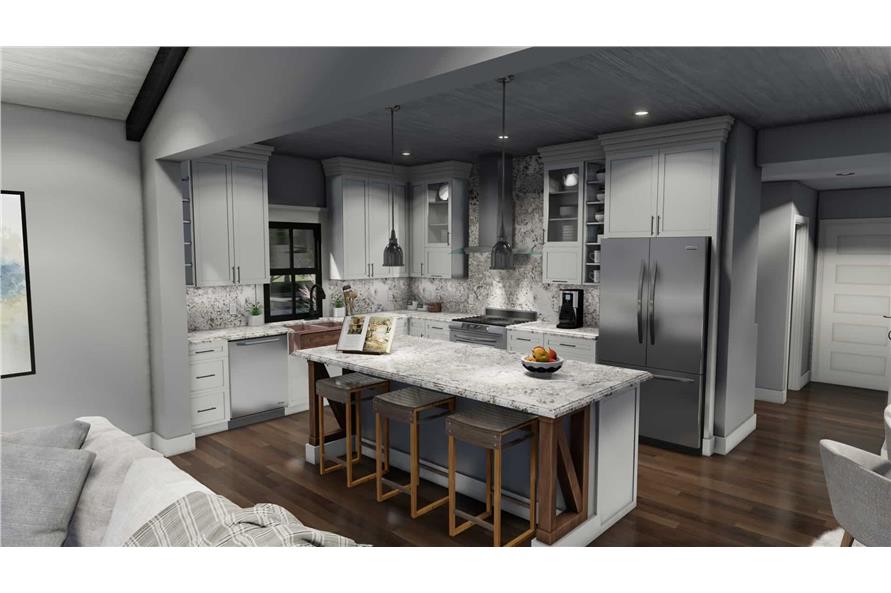 Kitchen of this 3-Bedroom, 1742 Sq Ft Plan - 117-1141