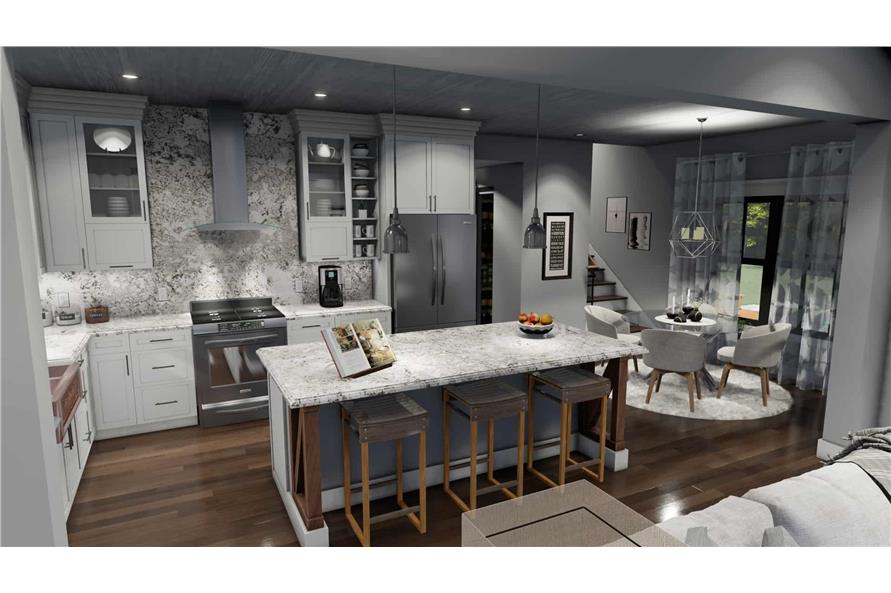Kitchen of this 3-Bedroom, 1742 Sq Ft Plan - 117-1141