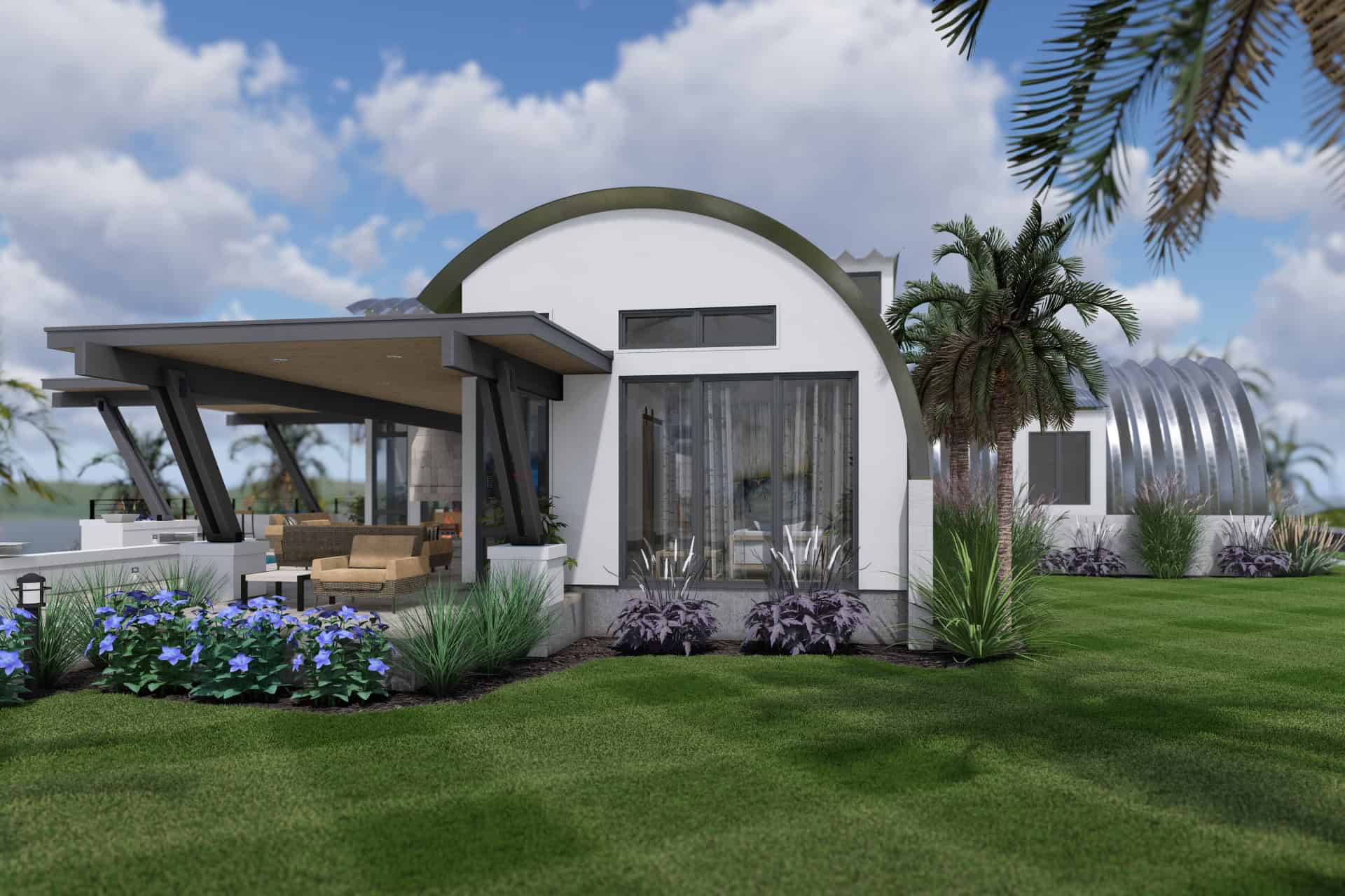 Rear View of this 3-Bedroom,2490 Sq Ft Plan -117-1145