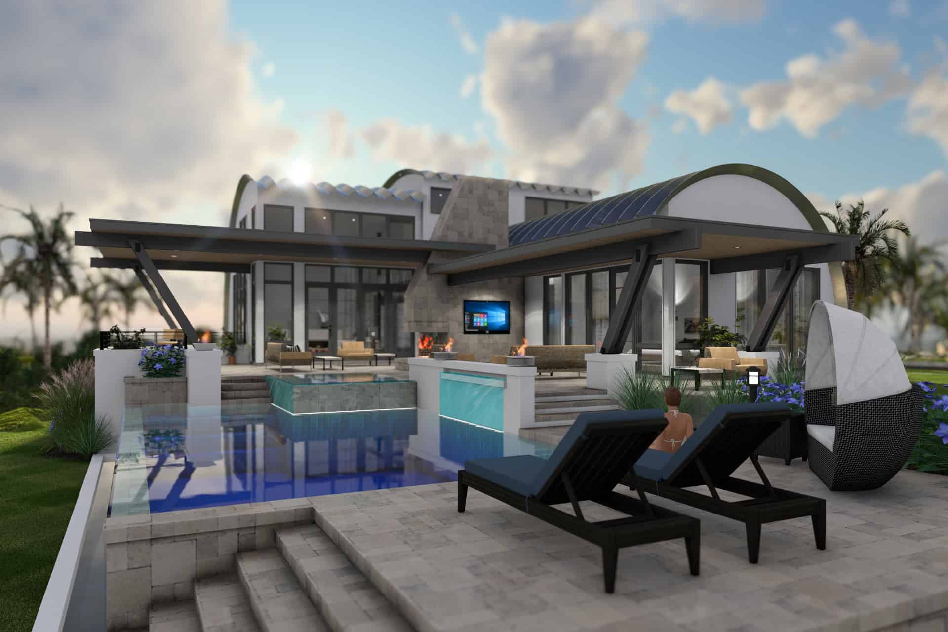 Pool of this 3-Bedroom,2490 Sq Ft Plan -117-1145