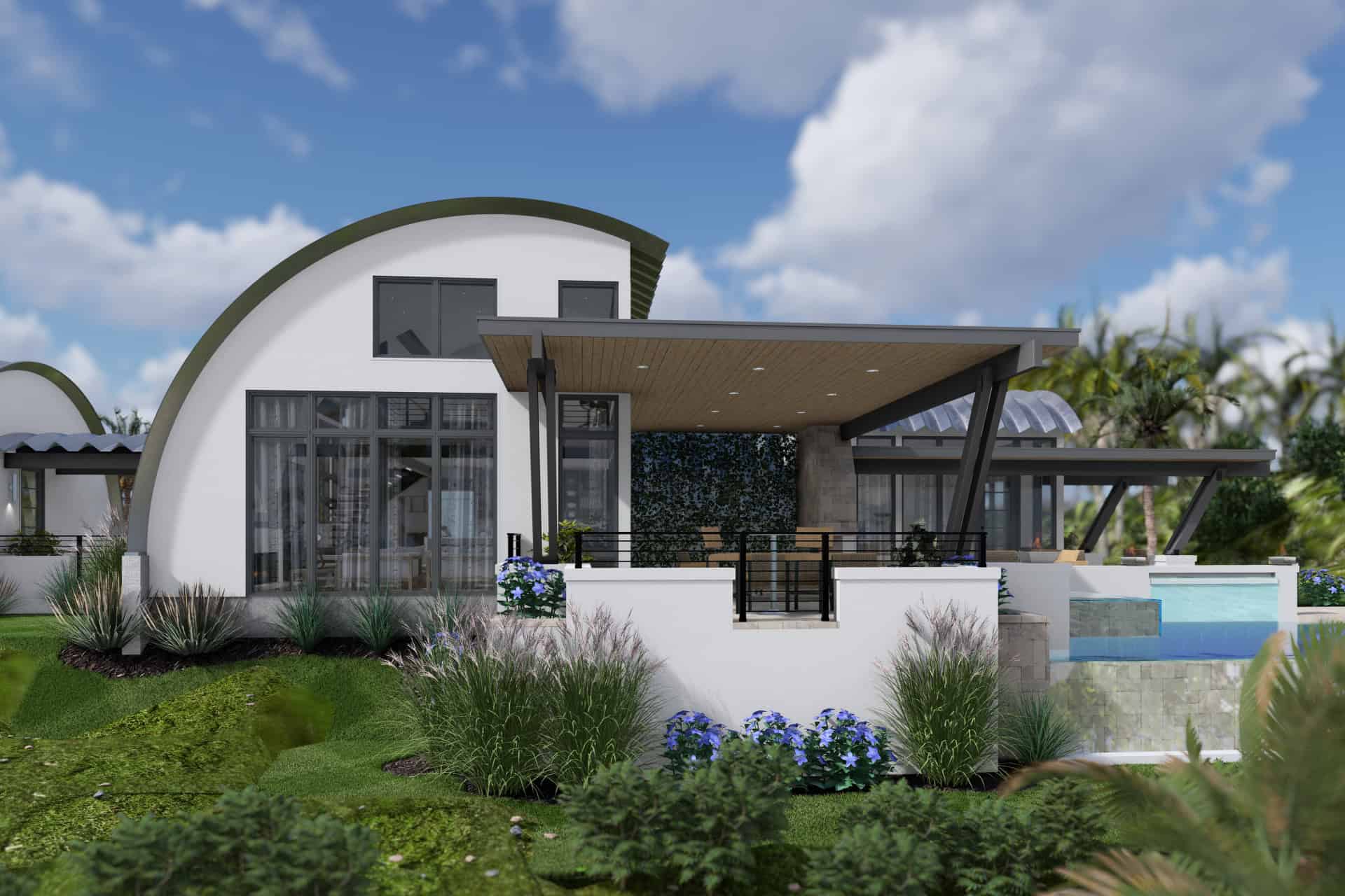 Rear View of this 3-Bedroom,2490 Sq Ft Plan -117-1145