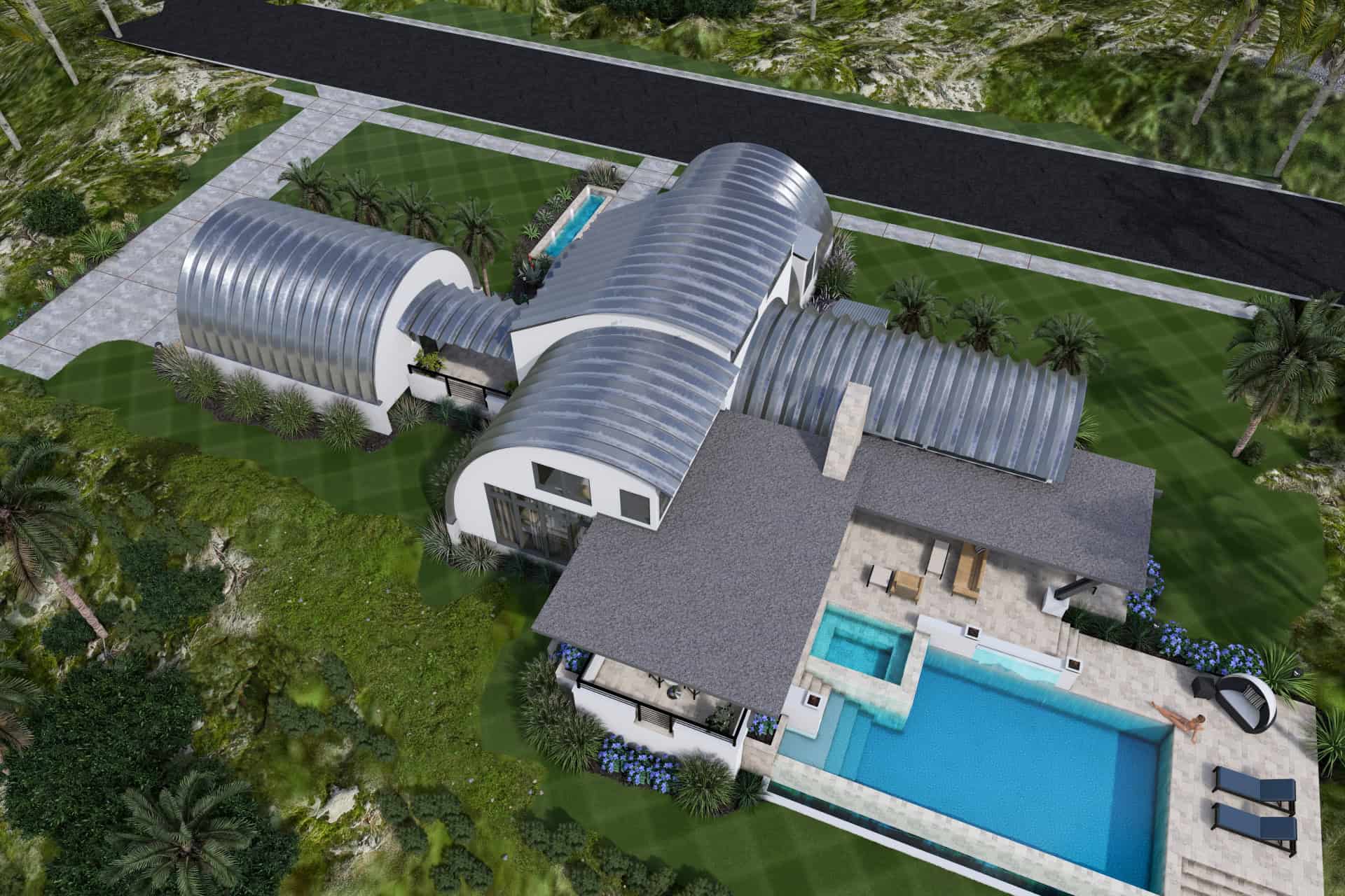 Aerial View of this 3-Bedroom,2490 Sq Ft Plan -117-1145